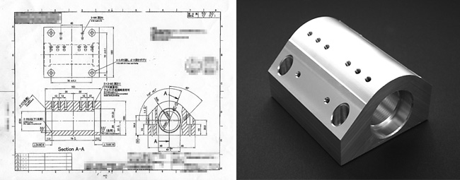 マクロプログラムを使い削り出します。
